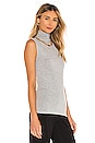 view 2 of 5 Lurex Jersey Sleeveless Turtleneck in Silver