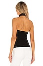 view 3 of 4 Rib Halter Tank in Black