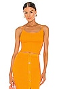 view 1 of 4 Rib Cropped Tank in Mango