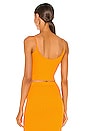 view 3 of 4 Rib Cropped Tank in Mango