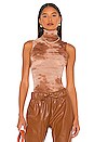 view 1 of 4 Sleeveless Turtleneck Top in Cognac Oxide