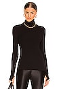 view 1 of 4 Sweater Knit Long Sleeve Turtleneck in Black