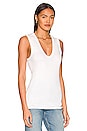 view 2 of 4 Essential Sleeveless U in White