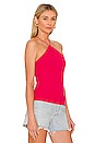 view 2 of 4 Knit Halter Tank in Fuschia