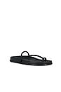 view 2 of 5 Bari Sandal in Black Nappa With Black Sole