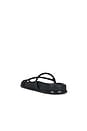 view 3 of 5 Bari Sandal in Black Nappa With Black Sole