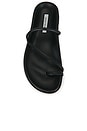 view 4 of 5 Bari Sandal in Black Nappa With Black Sole