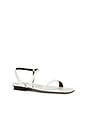 view 2 of 5 SANDALIA DELICE in Optic White Nappa