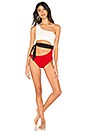 view 1 of 3 Fabia One Piece in Cream, Red & Black