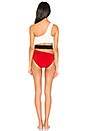 view 3 of 3 Fabia One Piece in Cream, Red & Black