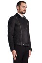 view 3 of 7 Blouson En Cuir in Black