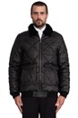 view 1 of 6 Vladim Quilted Bomber in Black Stone
