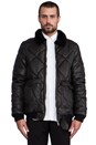 view 2 of 6 Vladim Quilted Bomber in Black Stone