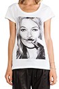 view 4 of 4 Kate Moss Mustache Tee in White
