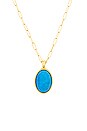 view 2 of 2 Azure Necklace in Gold