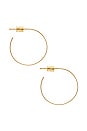 view 2 of 3 Whisp Hoops in Gold