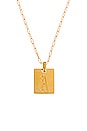 view 2 of 4 Say My Name Initial Necklace in Gold