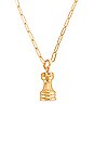 view 2 of 2 COLLIER QUEEN'S GAMBIT in Gold