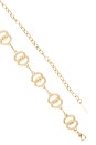 view 3 of 3 Double Circle Link Chain Belt in Gold