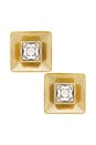 view 1 of 2 Square Stud Earrings in Gold