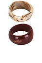 view 6 of 6 BRACELETS ASSORTIS SWIRL in Maroon & Cream Swirl