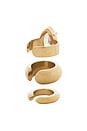 view 2 of 3 Earcuff Set Of 3 in Gold & Crystal