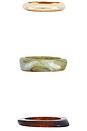 view 5 of 5 CONJUNTO DE BRAZALETE in Coffee, Olive & Gold