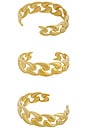 view 2 of 2 Gold Chain Arm Cuff Set Of 2 in Gold