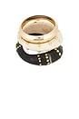 view 3 of 6 Studded Bangles Set Of 3 in Brown, White & Gold