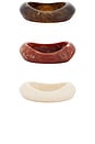 view 5 of 6 Bangles Set Of 3 in Deep Multi