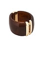 view 3 of 3 Bangle in Amber Brown & Gold