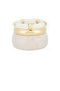view 2 of 6 JUEGO DE BRAZALETES DE 3 in Cloudy White & Gold