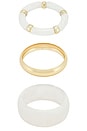 view 4 of 6 JUEGO DE BRAZALETES DE 3 in Cloudy White & Gold