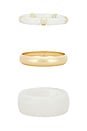 view 5 of 6 JUEGO DE BRAZALETES DE 3 in Cloudy White & Gold