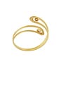view 3 of 3 Crystal Wrap Around Arm Cuff in Gold