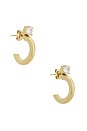 view 1 of 6 Mini Hoop & Earcuff Set Of 3 in Gold