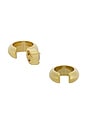 view 6 of 6 Mini Hoop & Earcuff Set Of 3 in Gold