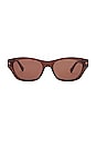 view 1 of 3 Frequency Sunglasses in Maple Polished & Brown