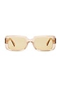 view 1 of 3 Dune Sunglasses in Beige Smoke Polished & Amber