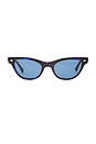view 1 of 3 Veil Sunglasses in Blue Tortoise Polished & Blue
