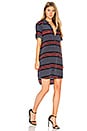view 2 of 4 Striped Slim Signature Dress in Eclipse & Hibiscus