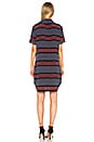 view 3 of 4 Striped Slim Signature Dress in Eclipse & Hibiscus