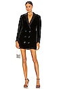 view 1 of 3 Octava Tuxedo Dress in True Black