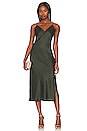 view 1 of 3 Arles Slip Dress in Deep Forest