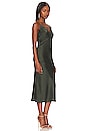 view 2 of 3 Arles Slip Dress in Deep Forest
