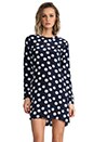 view 1 of 6 Robe à pois in Peacoat