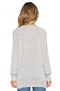 view 3 of 3 Kelsey V Neck Cashmere Sweater in Light Heather Grey