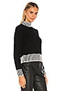 view 2 of 4 PULL À COL ROULÉ ALYONNE in True Black & Natural White