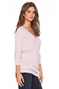view 2 of 3 Asher V Neck Sweater in Cool Pink