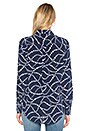 view 3 of 4 CHEMISE BOUTONNÉE DESSIN ABSTRAIT SIGNATURE in Atlantic Deep & Ivory